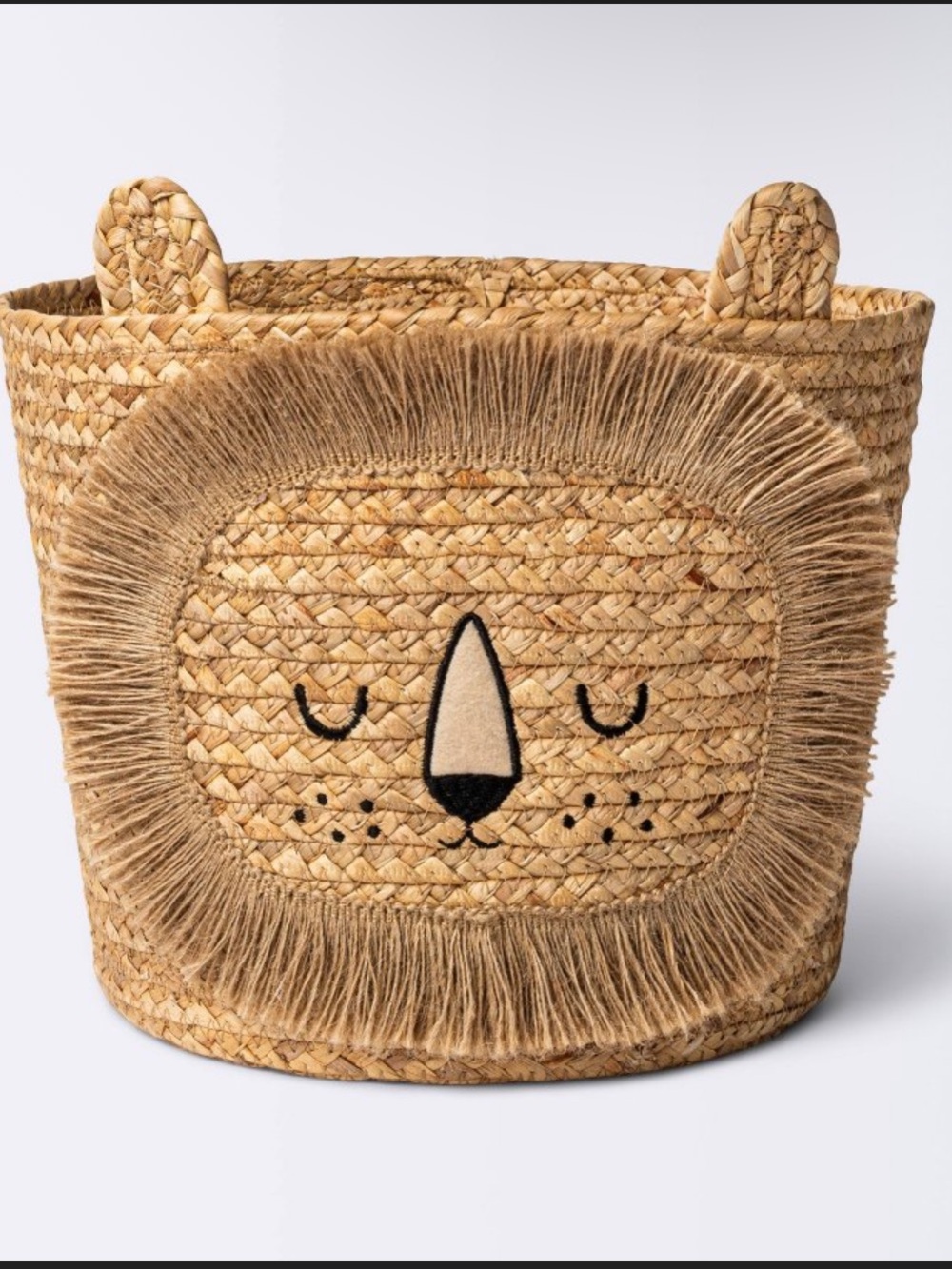cloud island Braided Lion Storage Basket - Tan